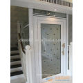 Machine roomless villa elevator with safety glass car wall